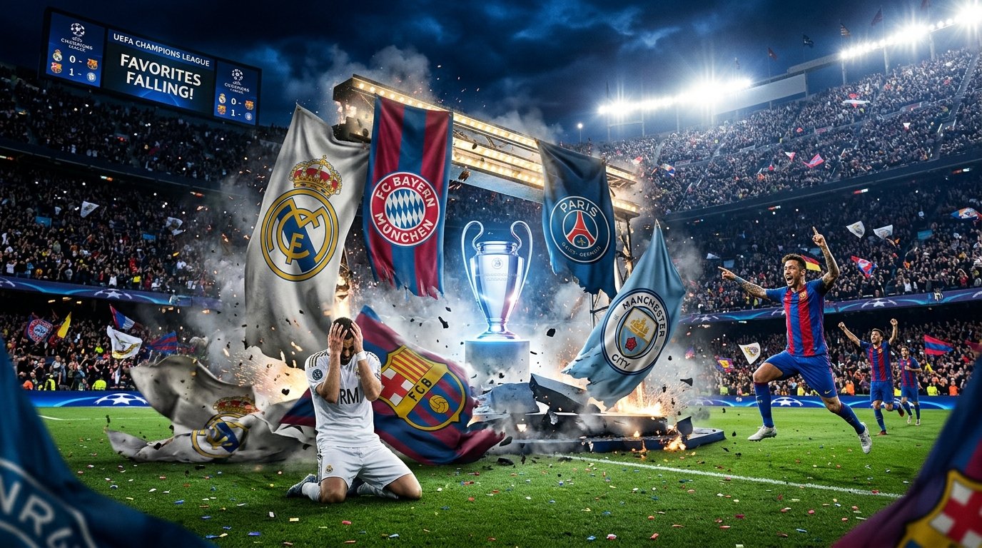 Champions League pega fogo: favoritos já começam a cair antes da final