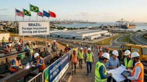 Investimentos estrangeiros crescem no Brasil e impulsionam geração de empregos