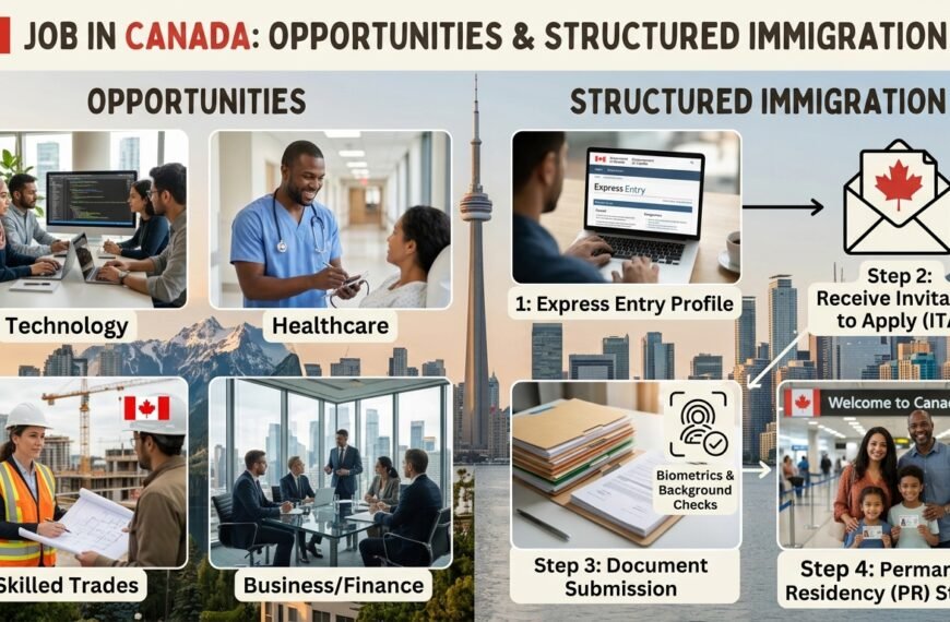 🇨🇦 Emprego no Canadá: oportunidades e imigração estruturada
