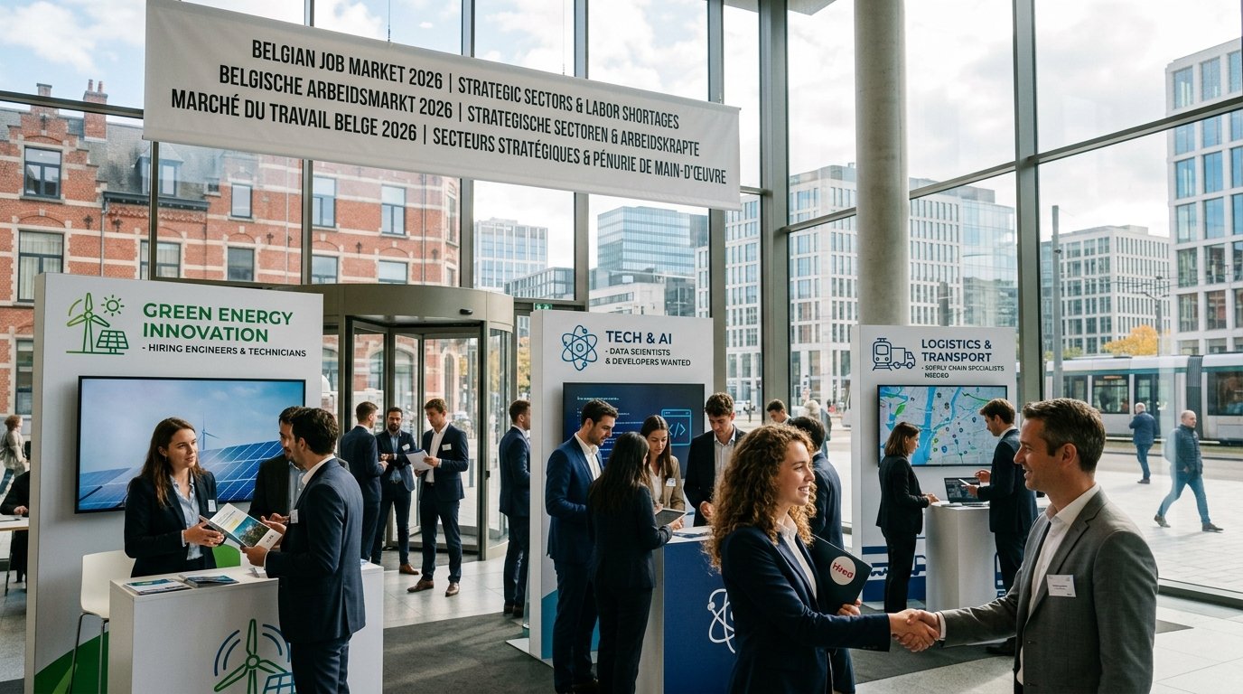 Mercado de Trabalho na Bélgica: Profissões em Alta e Salários em 2026