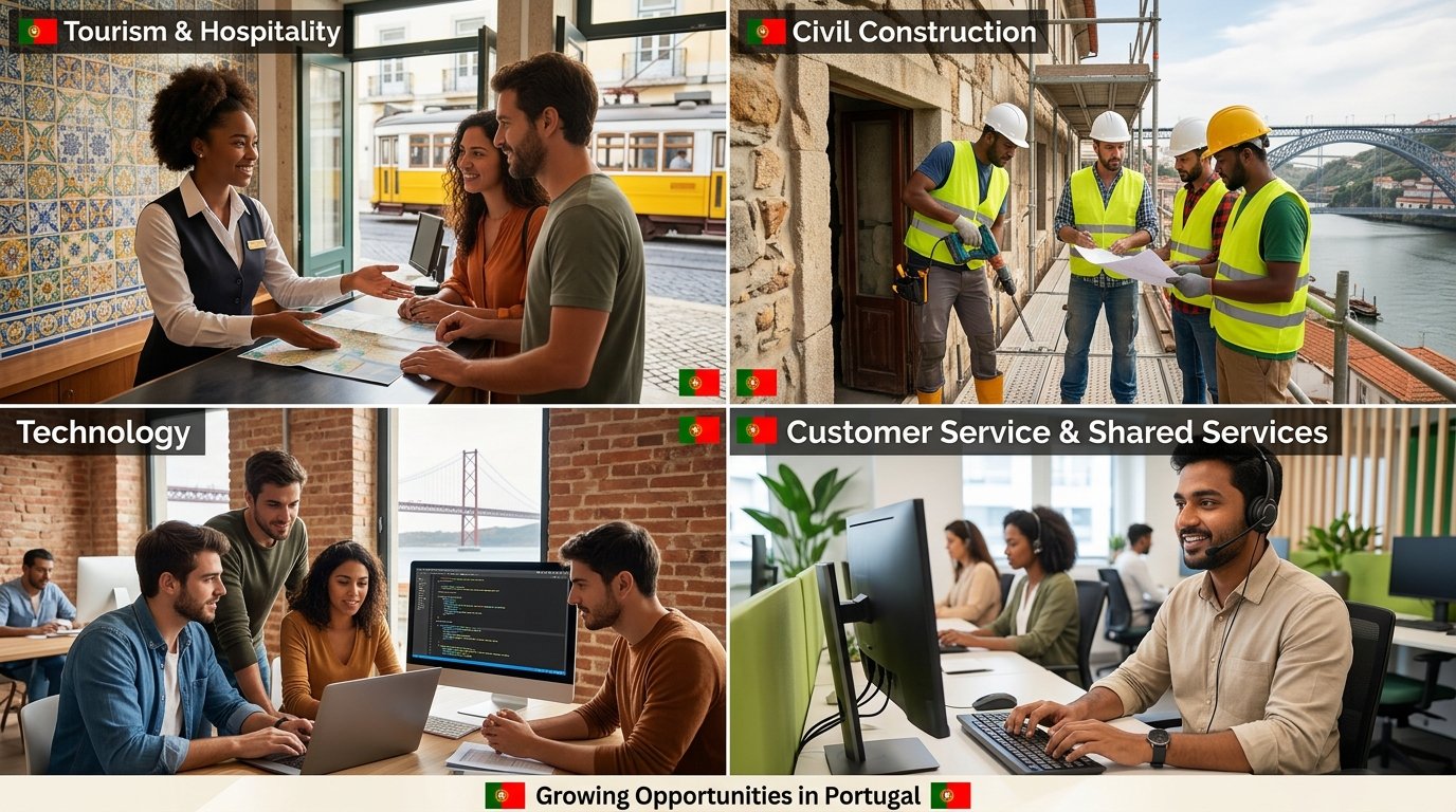 🇵🇹 Emprego em Portugal: portas de entrada e setores em alta